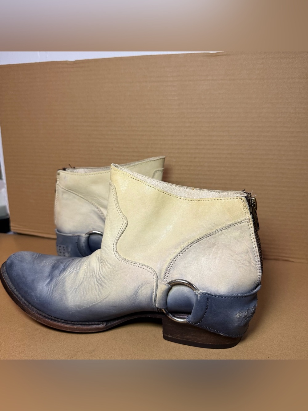Freebird by Steven Beige Leather Ankle Boot - Picture 4 of 11